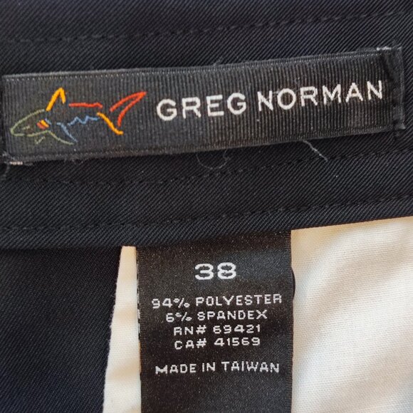 Greg Norman casual dress flat front short black men's size 38 - Picture 5 of 10